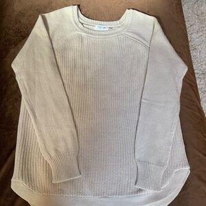RD Style Tan L Ribbed Sweater Minimalist Normcore Neutral Scandi Girl